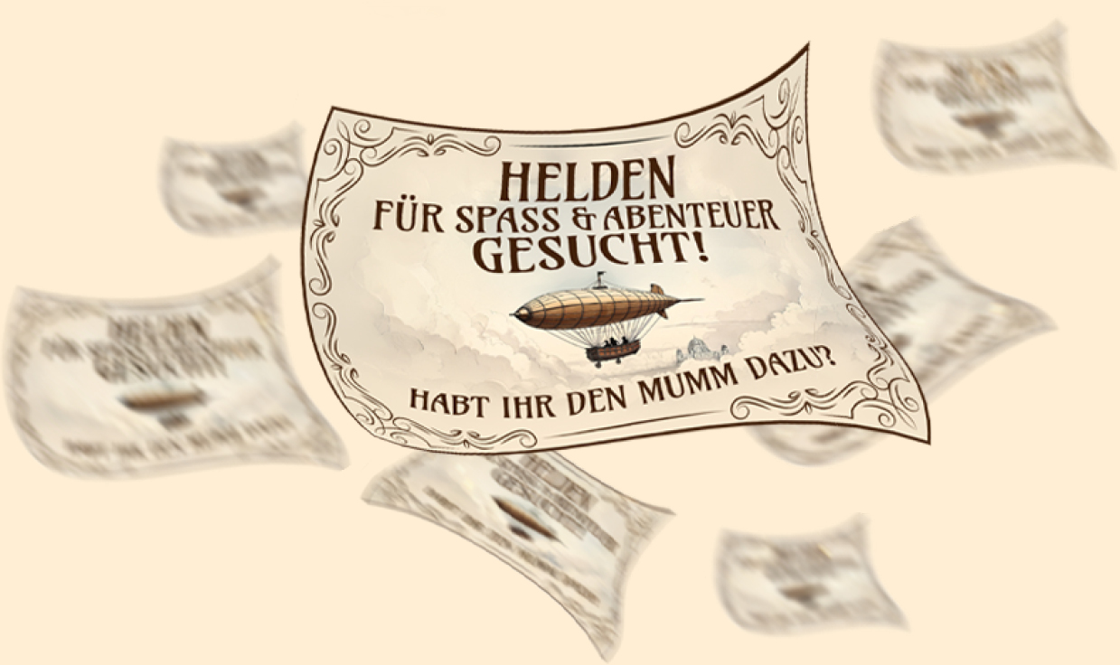 Flugblatt: Helden gesucht