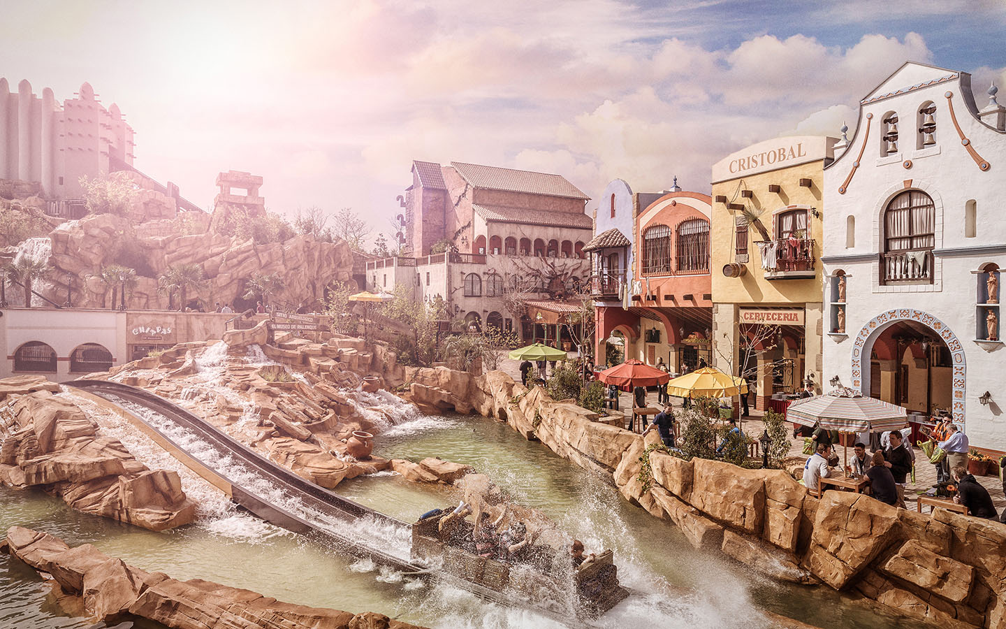 Phantasialand Themenwelt Mexico  Wildwasserbahn Chiapas – DIE Wasserbahn